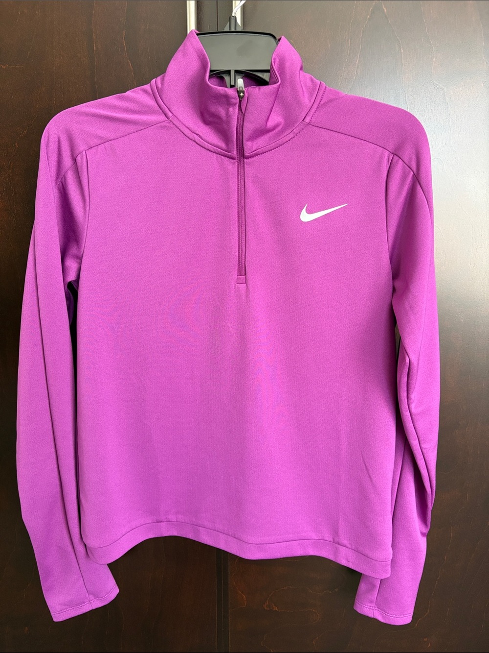 Nike Magenta Purple Running Dri-Fit Quarter-Zip Athletic Pullover Women Size SP
